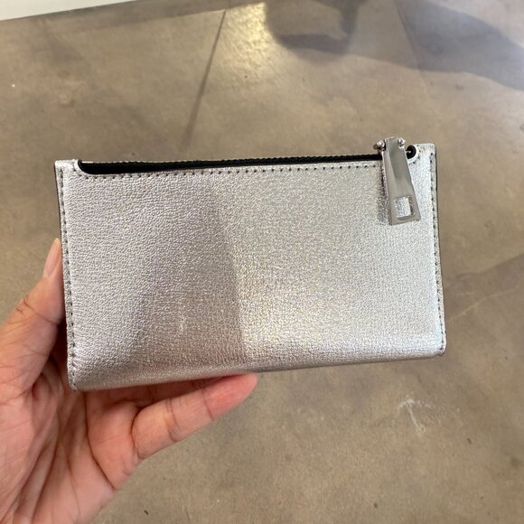 Marc Jacobs 4R5SMP064S01 Slim Bifold Wallet Silver - Picture 3 of 6